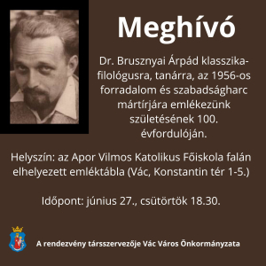 A száz éve született dr. Brusznyai Árpádra emlékeznek